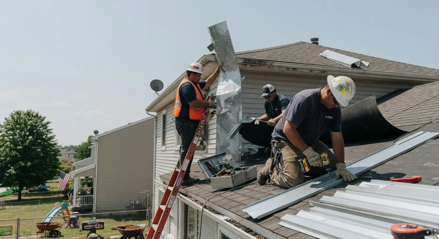 Storm Damage Metal Roof Repair in Hallsboro, NC